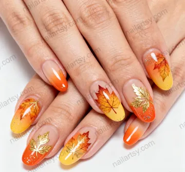 Almond Nail Design #1080 Image