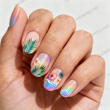 Round Nail Design #713 Image
