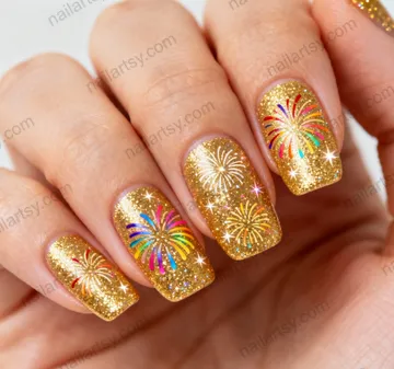 Squoval Nail Design #1068 Image