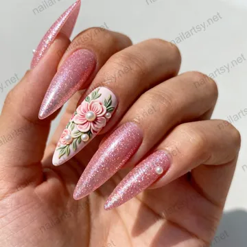 Glitter Nail Design #843 Image