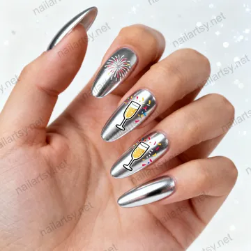 Almond Nail Design #489 Image