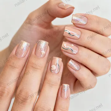 Square Nail Design #863 Image