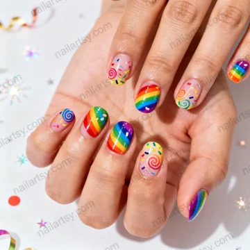 Round Nail Design #1017 Image