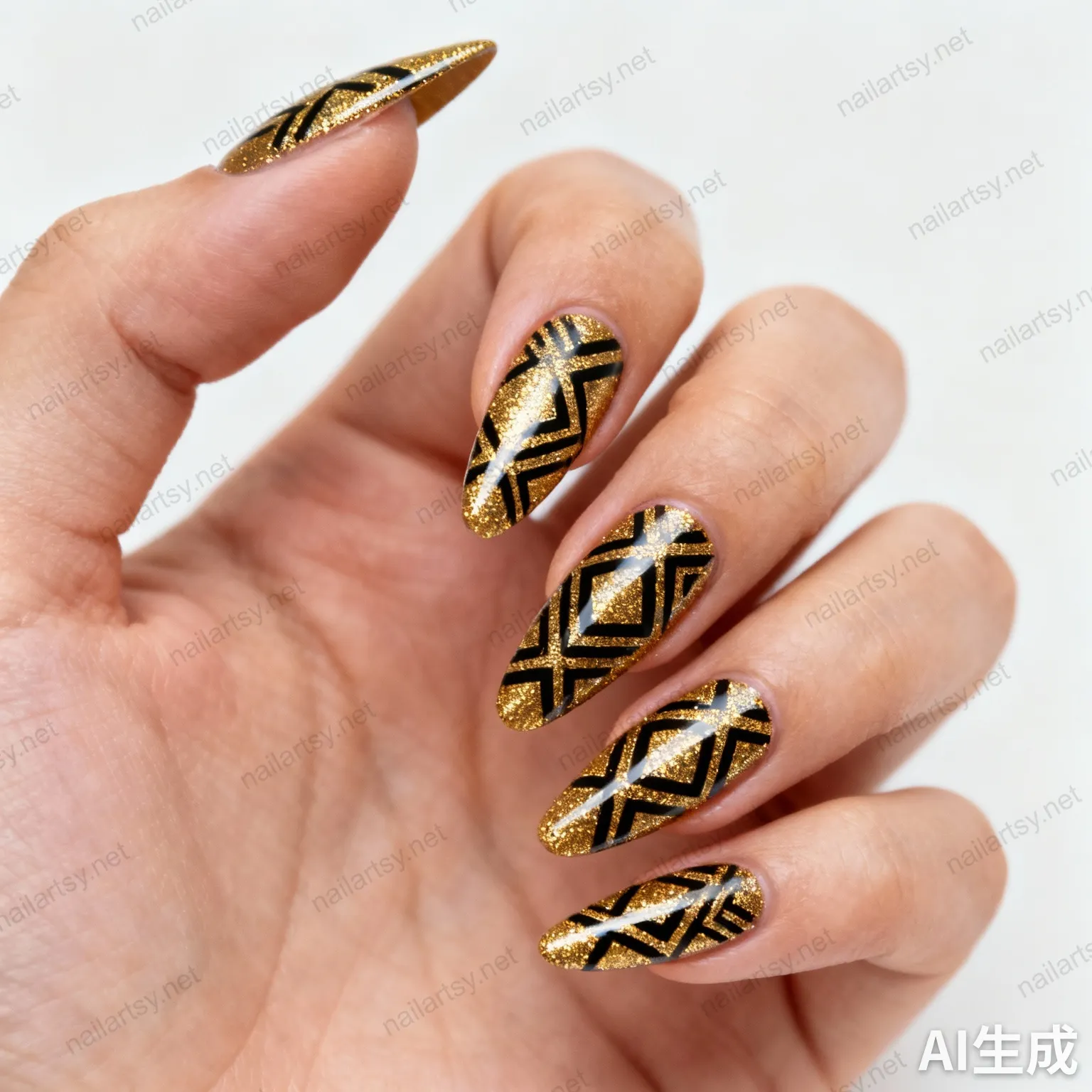 Nail art design 668