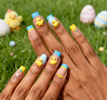 Square Nail Design #1129 Image