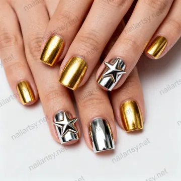 Square Nail Design #850 Image