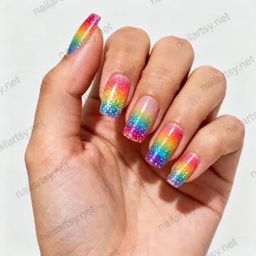 Glitter Nail Design #629 Image