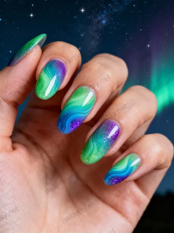 Aurora Nail Design #706 Image