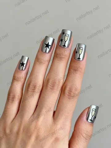 Square Nail Design #1187 Image
