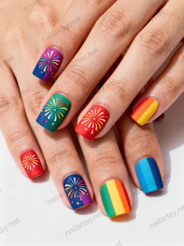 Square Nail Design #1177 Image