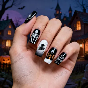 Square Nail Design #1154 Image